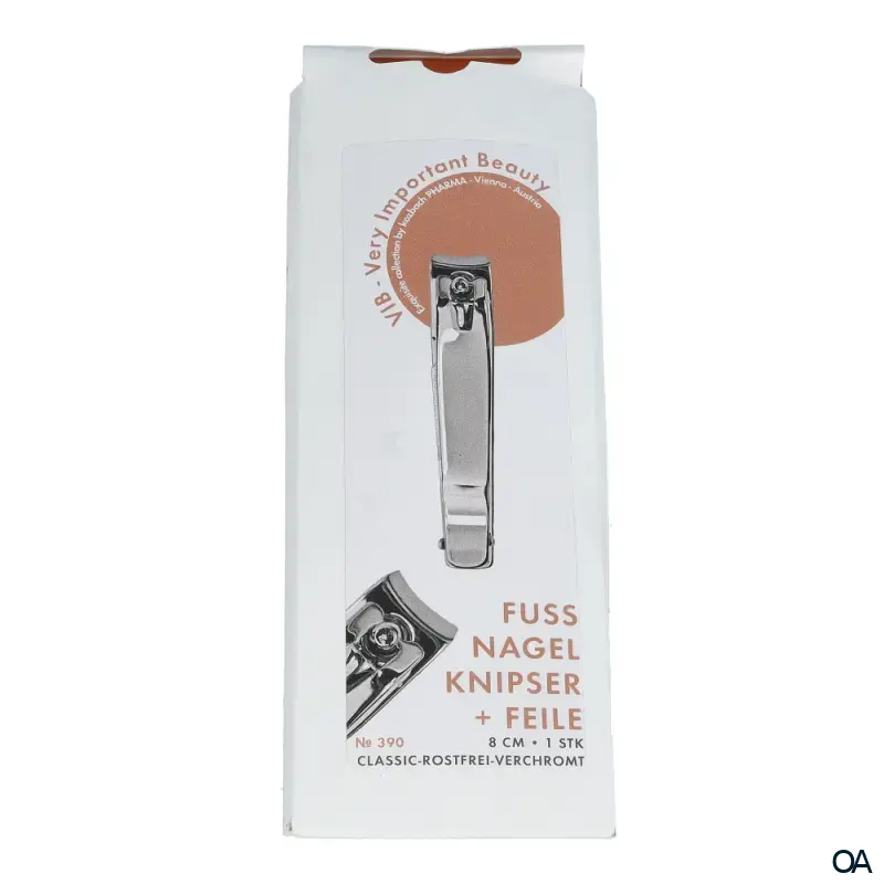 Kozbach Pharma 390 Fußnagelknipser konkave Schneide, mit Feile, verchromt, 8 cm Kozbach Pharma 390 Fußnagelknipser konkave Schneide, mit Feile, verchromt, 8 cm
