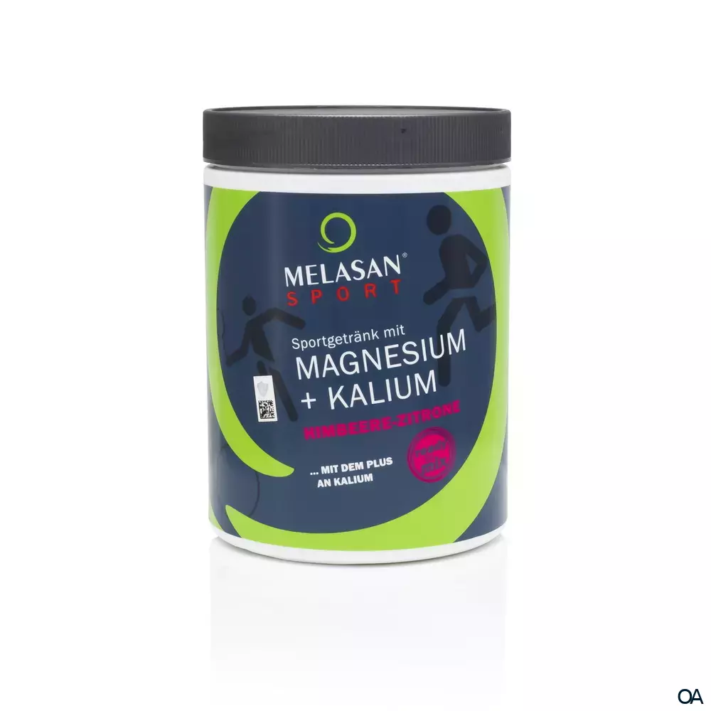 Melasan Sport Sportgetränk mit Magnesium + Kalium Pulver Himbeere-Zitrone Melasan Sport Sportgetränk mit Magnesium + Kalium Pulver Himbeere-Zitrone