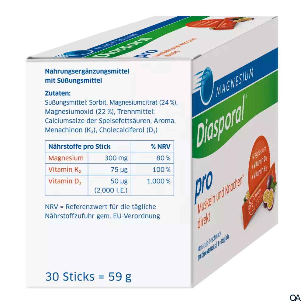 Magnesium Diasporal® Pro Muskeln und Knochen* direkt Sticks