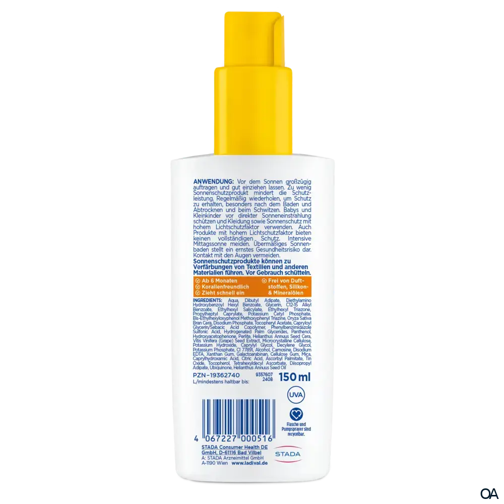 Ladival® Empfindliche Kinderhaut Sonnenschutz-Spray LSF 50+