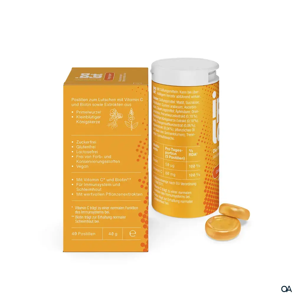 ipalat® Die Vitaminpastille Orange-Ingwer