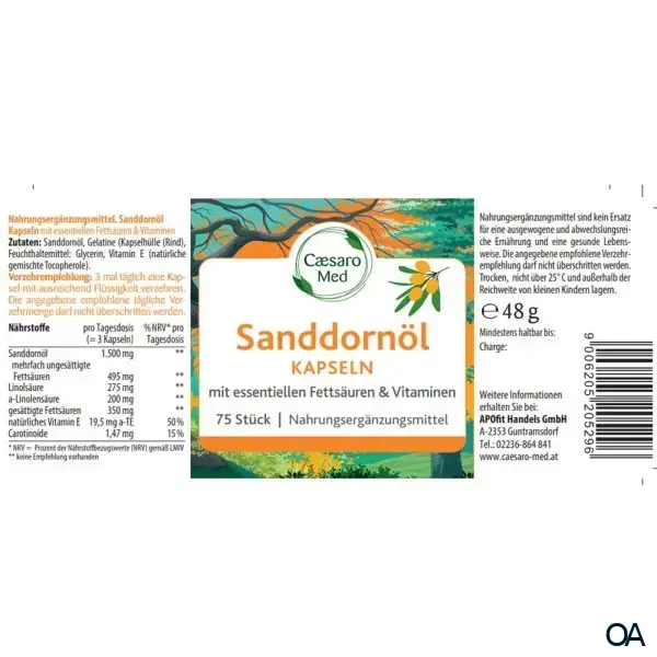 Caesaro Med Sanddornöl Kapseln