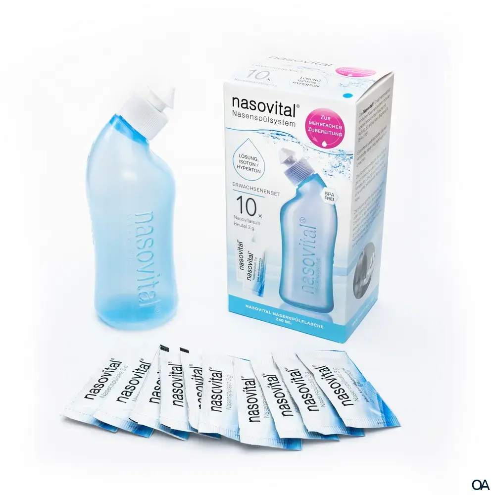 nasovital® Nasenspülsystem für Erwachsene - Blau nasovital® Nasenspülsystem für Erwachsene - Blau