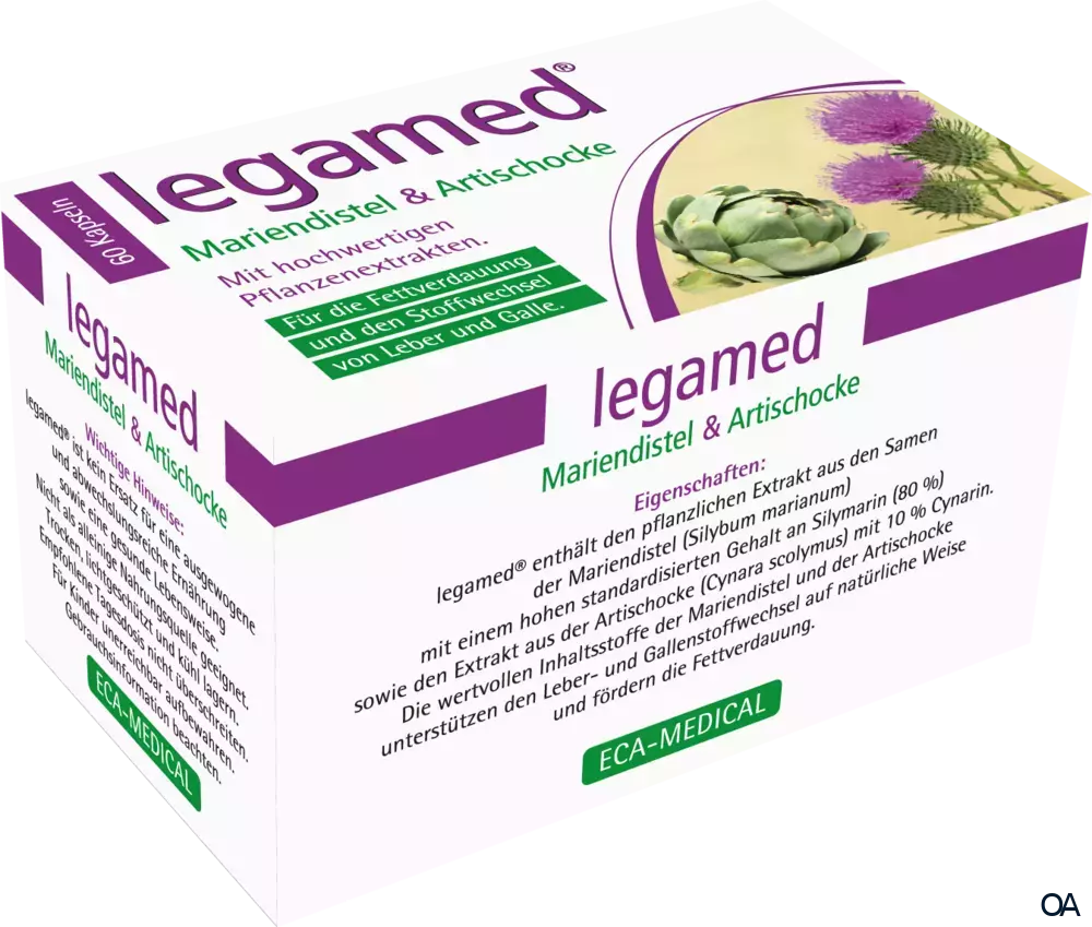 legamed® Mariendistel- & Artischocke-Kapseln