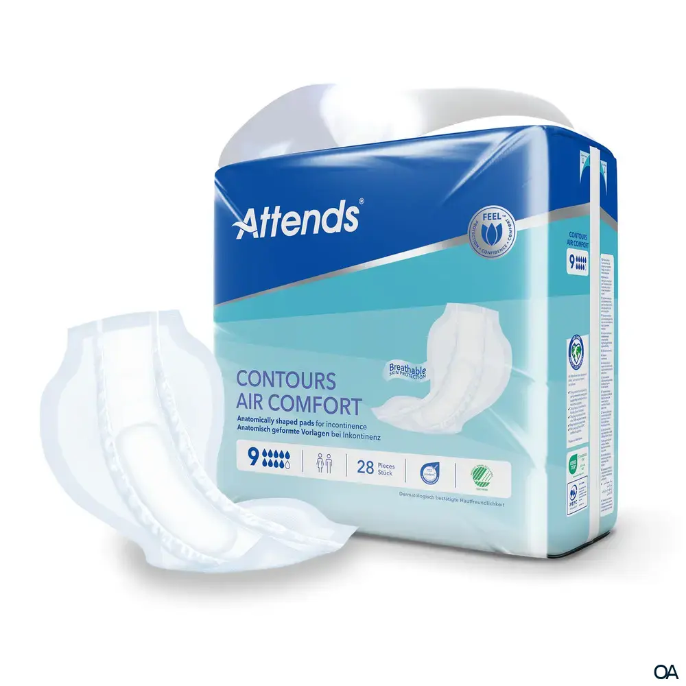 Attends Contours Air Comfort 9 - Inkontinenzvorlagen