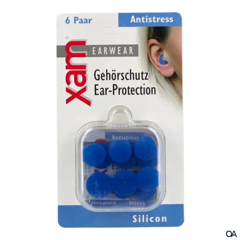 xam® Earwear Gehörschutz Antistress Silikon - Blau