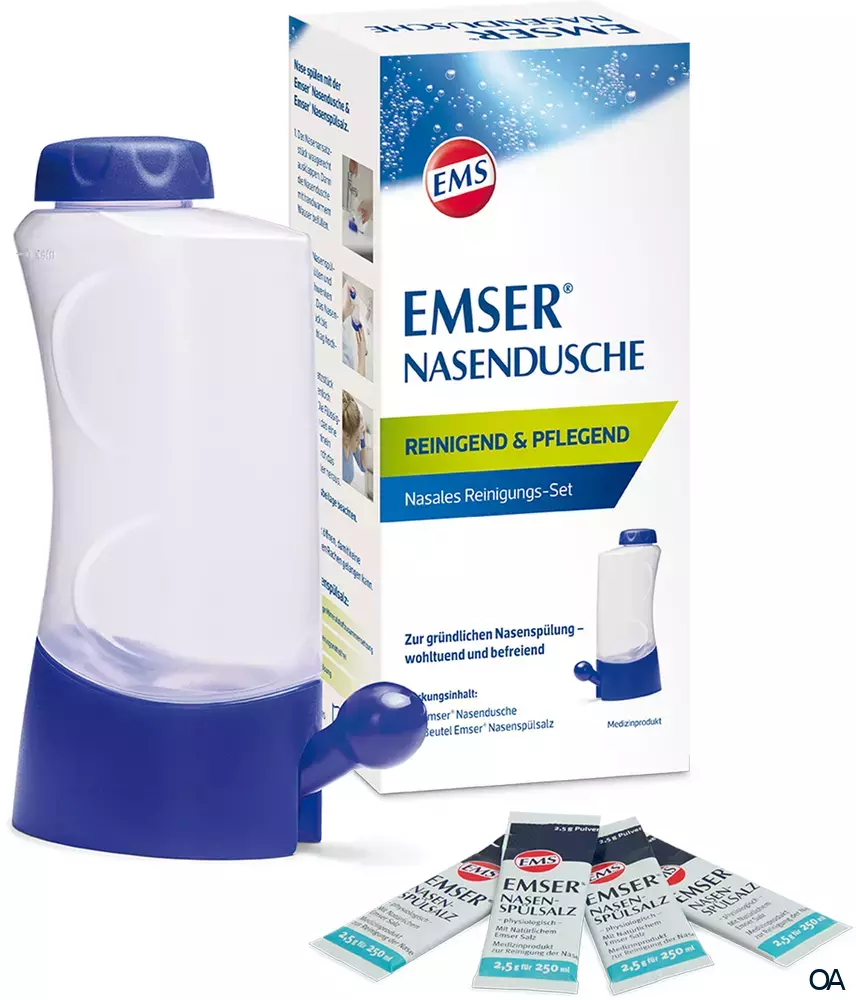 Emser® Nasendusche inkl. Nasenspülsalz 2,5g Emser® Nasendusche inkl. Nasenspülsalz 2,5g