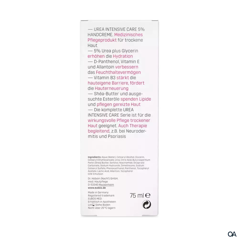 Eubos UREA INTENSIVE CARE 5% UREA Handcreme
