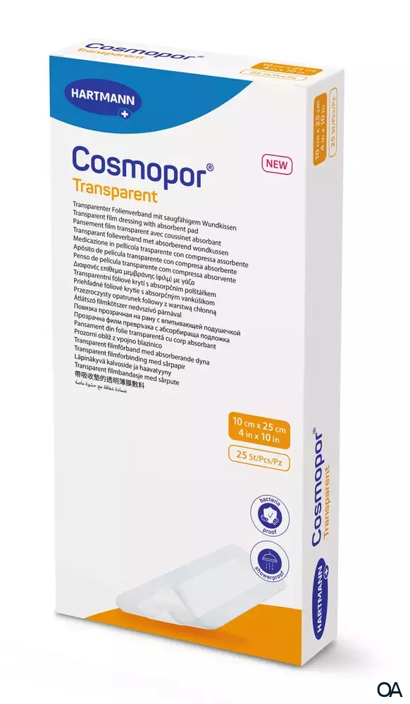 Cosmopor® transparent Folienverband 10 x 25 cm