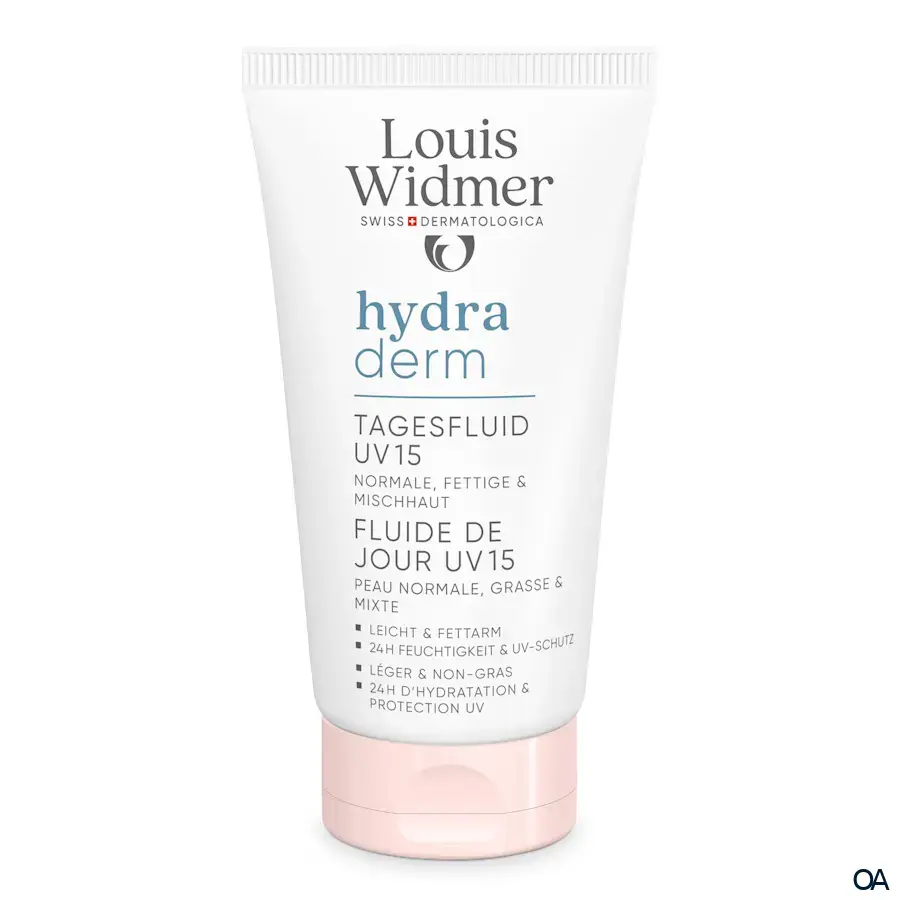 Louis Widmer hydraderm Tagesfluid UV 15 - leicht parfümiert