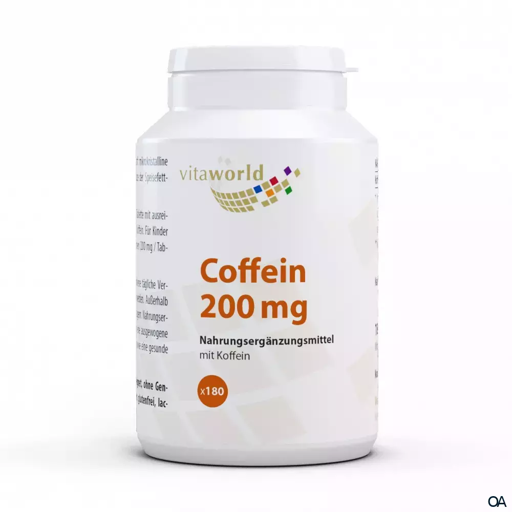 Vitaworld Coffein 200 mg Tabletten Vitaworld Coffein 200 mg Tabletten