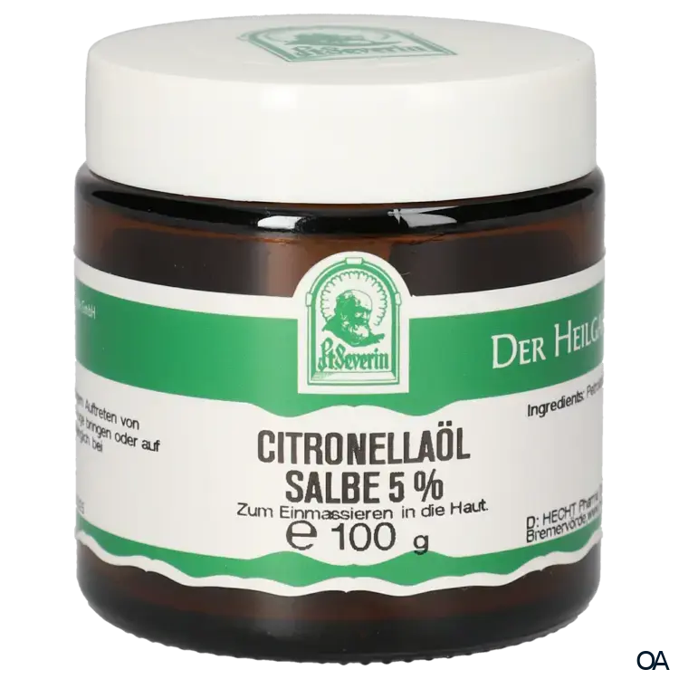 Pater Severin Citronellaöl 5% Salbe Pater Severin Citronellaöl 5% Salbe