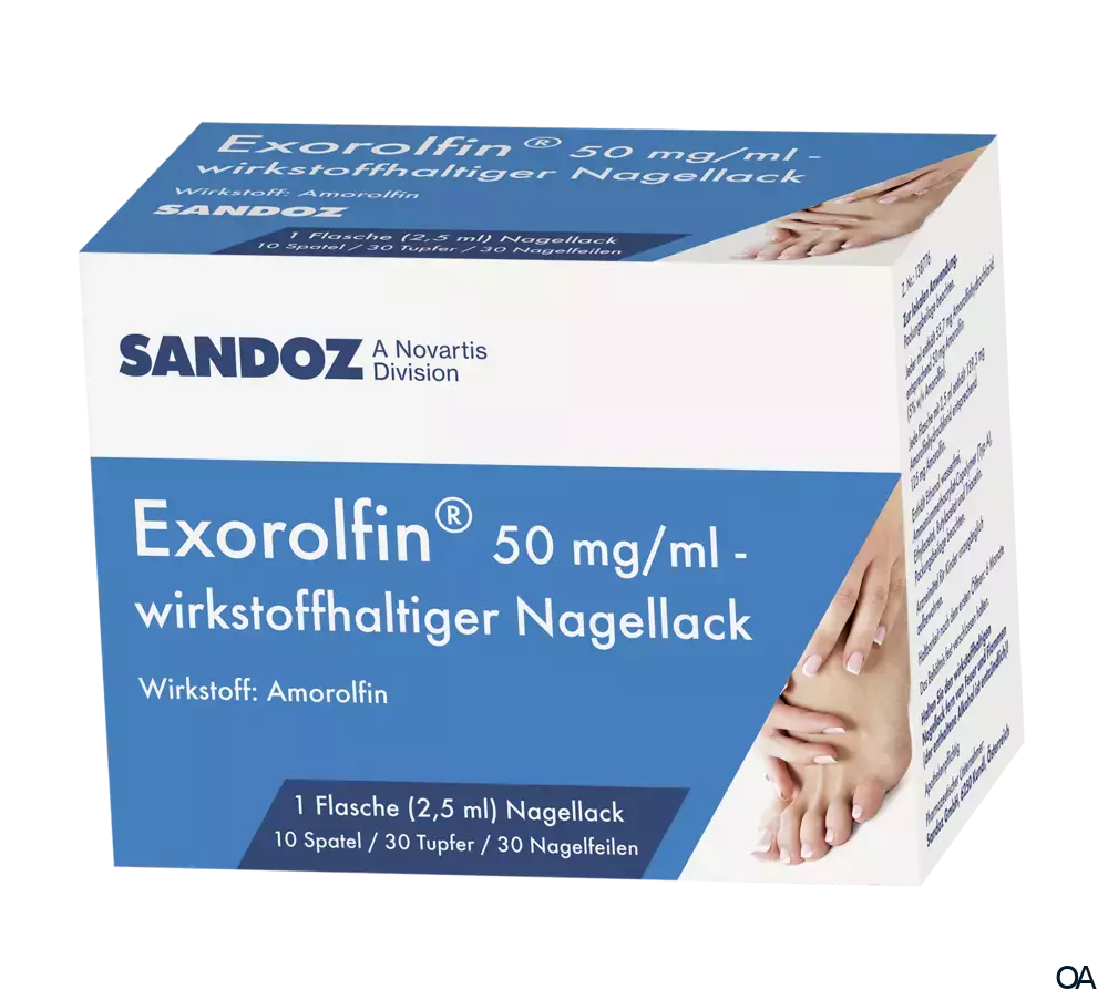 Exorolfin® 50 mg/ml wirkstoffhaltiger Nagellack