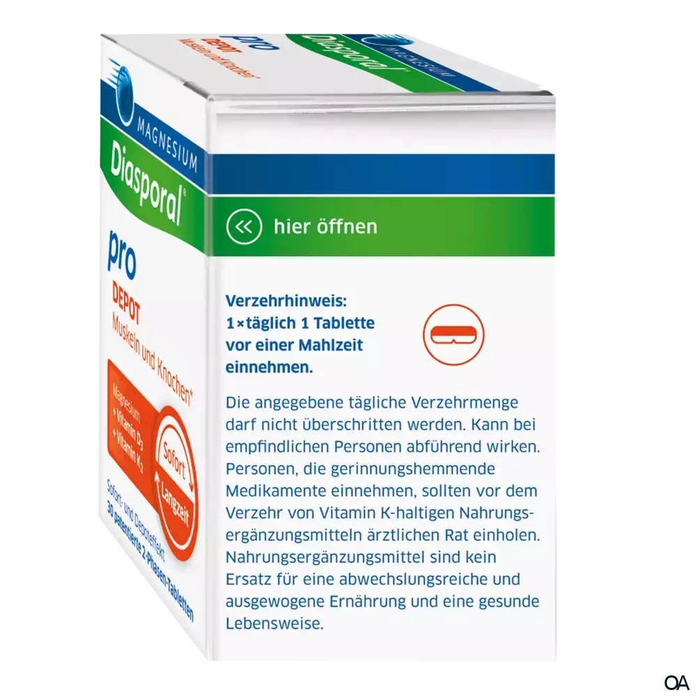 Magnesium Diasporal® Pro DEPOT Muskeln und Knochen* Tabletten Magnesium Diasporal® Pro DEPOT Muskeln und Knochen* Tabletten