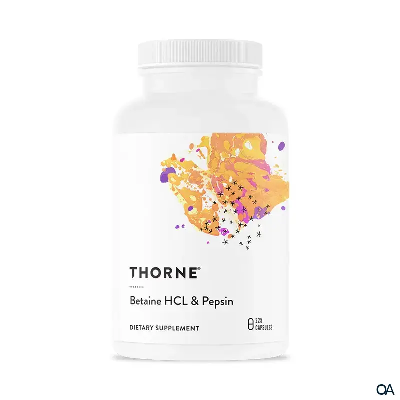 Thorne Betaine HCl & Pepsin Kapseln