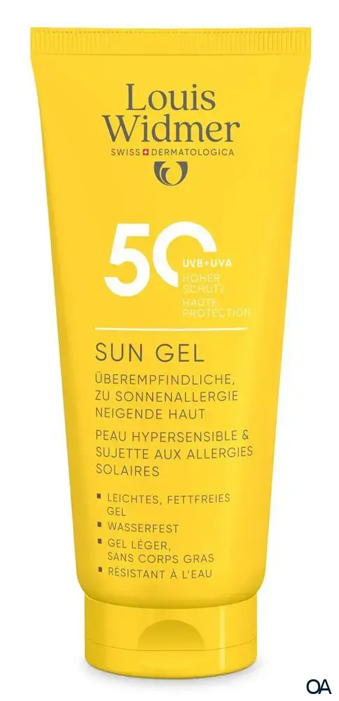 Louis Widmer suncare Sun Gel 50 - leicht parfümiert Louis Widmer suncare Sun Gel 50 - leicht parfümiert