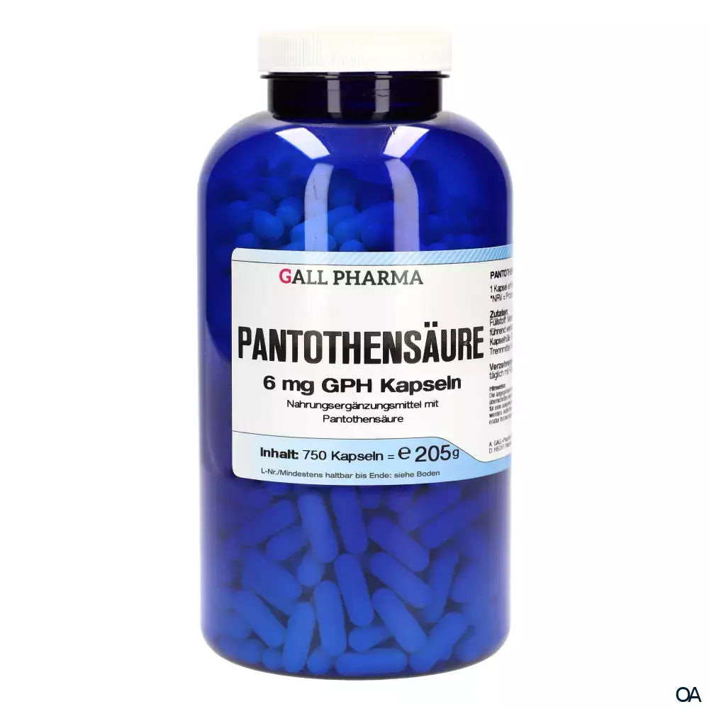Gall Pharma Pantothensäure 6 mg Kapseln