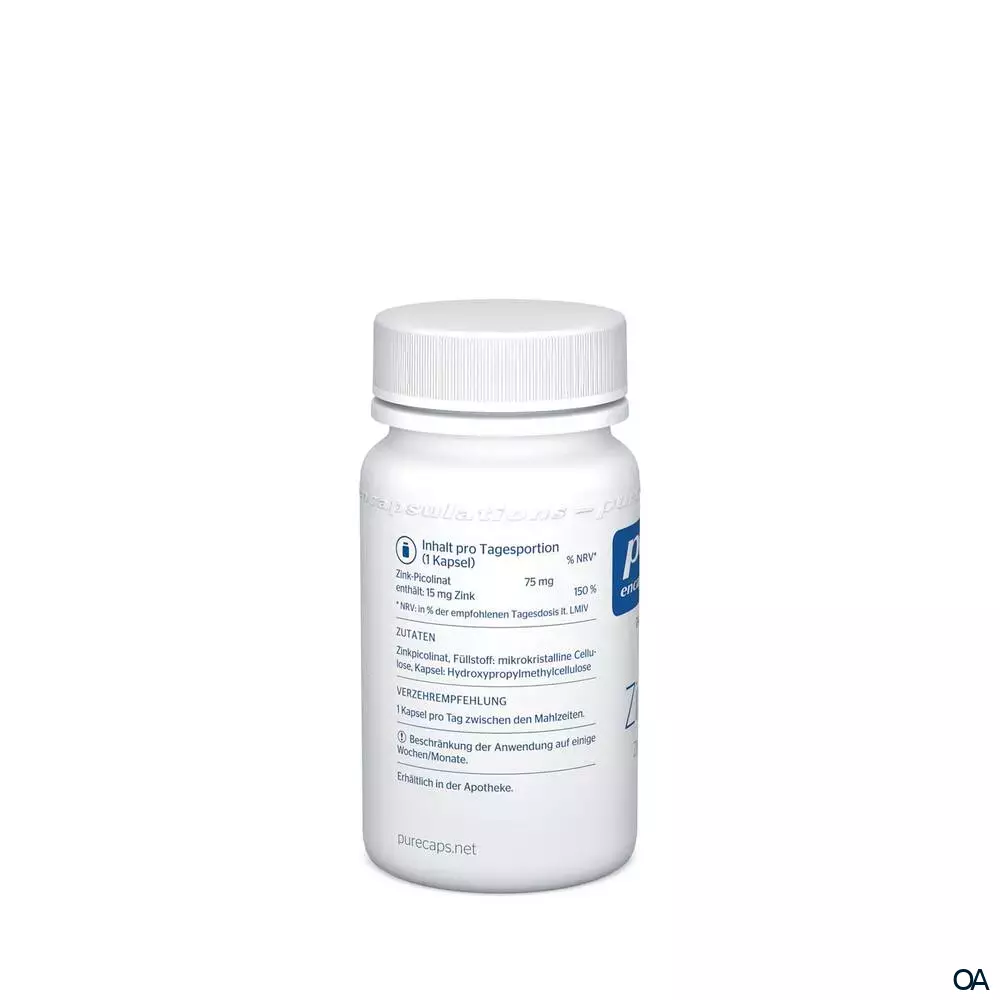 pure encapsulations® Zink 15 (Zinkpicolinat) Kapseln