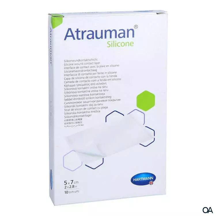 Atrauman® Silicone Silikonwundkontaktschicht, steril 5 x 7 cm Atrauman® Silicone Silikonwundkontaktschicht, steril 5 x 7 cm