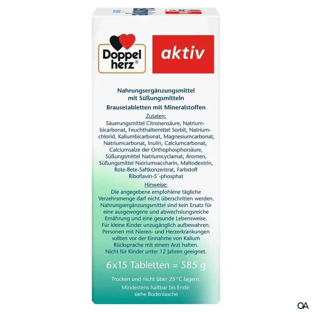 Doppelherz aktiv Elektrolyte Brausetabletten - Zuckerfrei