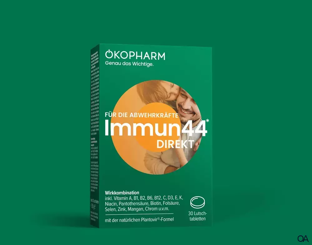 Ökopharm® Für die Abwehrkräfte Immun44* Direkt Lutschtabletten Ökopharm® Für die Abwehrkräfte Immun44* Direkt Lutschtabletten