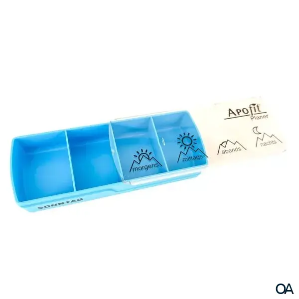 APOfit Wochendispenser 7 Dosierer Planer blau