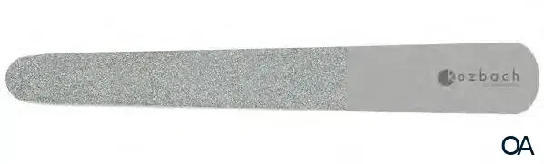 Kozbach Pharma 5515R Diamant-Hornhautfeile grob/fein, 15cm, rostfrei