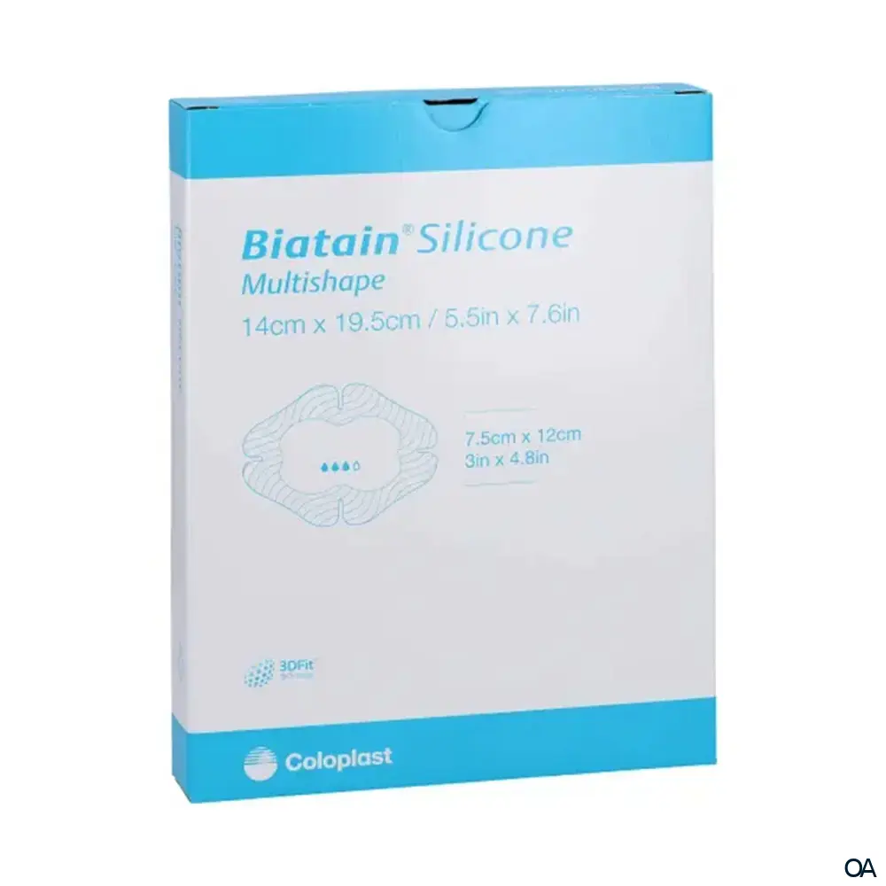 Biatain® Silicone Multishape Schaumverband steril, 14 x 19,5 cm