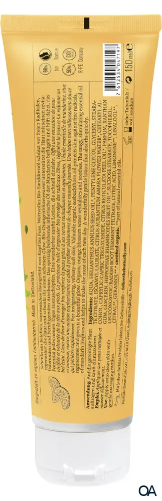 Farfalla Mandarine Carpe Diem, Feuchtigkeitsspendende Körperlotion