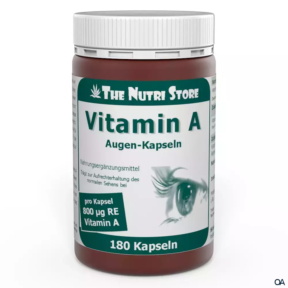 The Nutri Store Vitamin A 800 µg Augen-Kapseln The Nutri Store Vitamin A 800 µg Augen-Kapseln