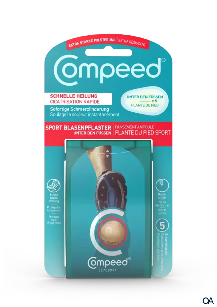 Compeed Sport Blasenpflaster unter den Füßen Compeed Sport Blasenpflaster unter den Füßen