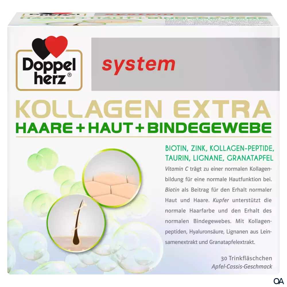 Doppelherz system Kollagen Extra Haare + Haut + Bindegewebe Trinkfläschchen Doppelherz system Kollagen Extra Haare + Haut + Bindegewebe Trinkfläschchen
