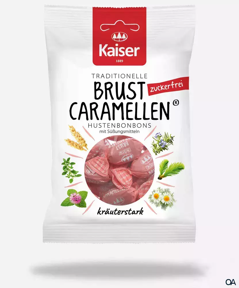 Kaiser Brust Caramellen Hustenbonbons zuckerfrei