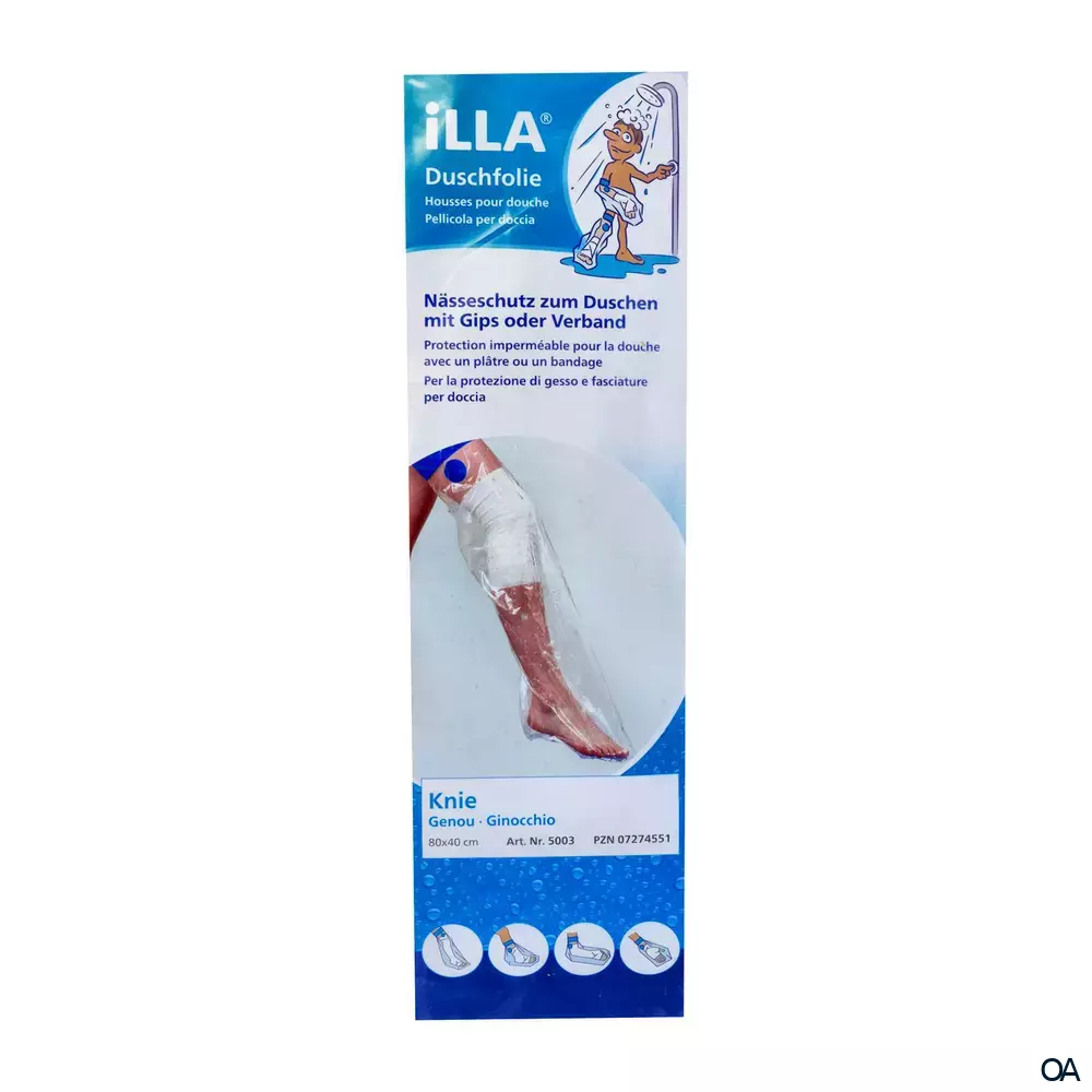 ILLA® Duschschutzfolien Knie lang 80 x 40 cm ILLA® Duschschutzfolien Knie lang 80 x 40 cm