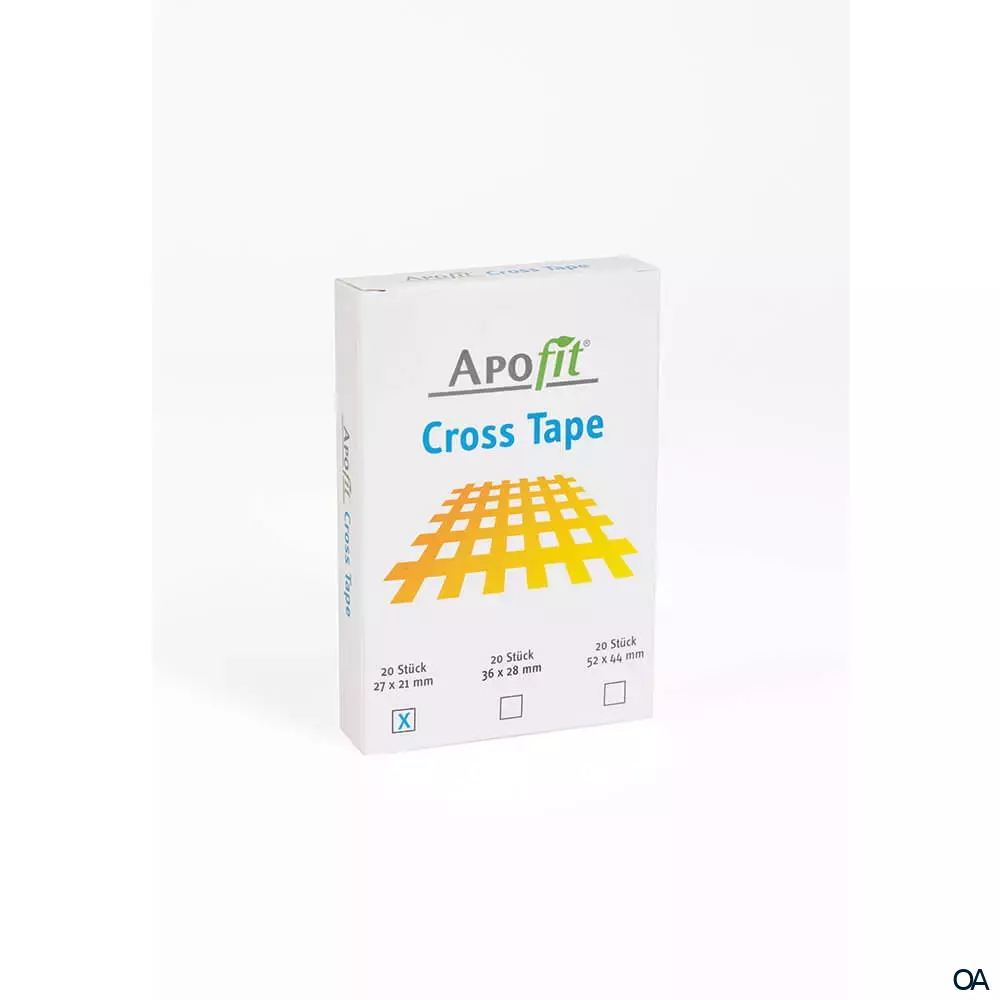 APOfit Cross Tape Type A, Größe 27 × 21 mm APOfit Cross Tape Type A, Größe 27 × 21 mm