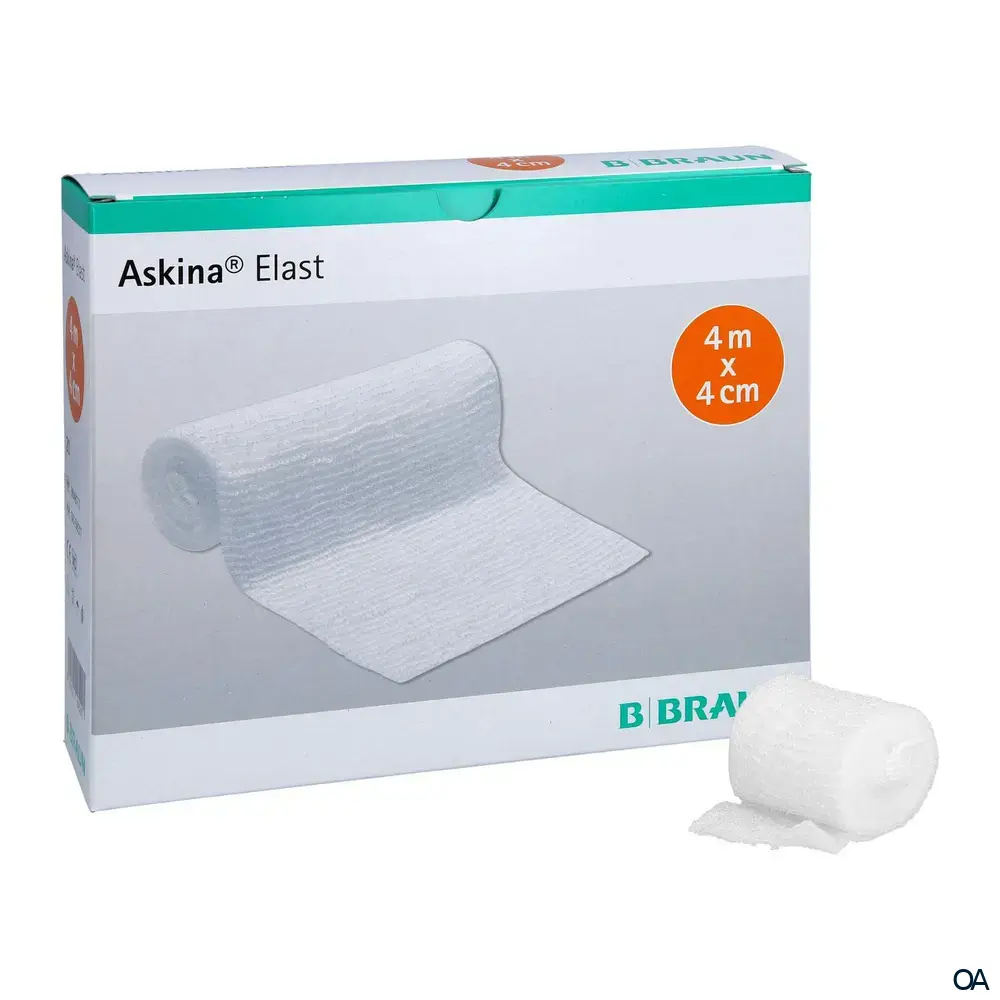 Askina® Elast Elastische Fixierbinde, 4 cm x 4 m