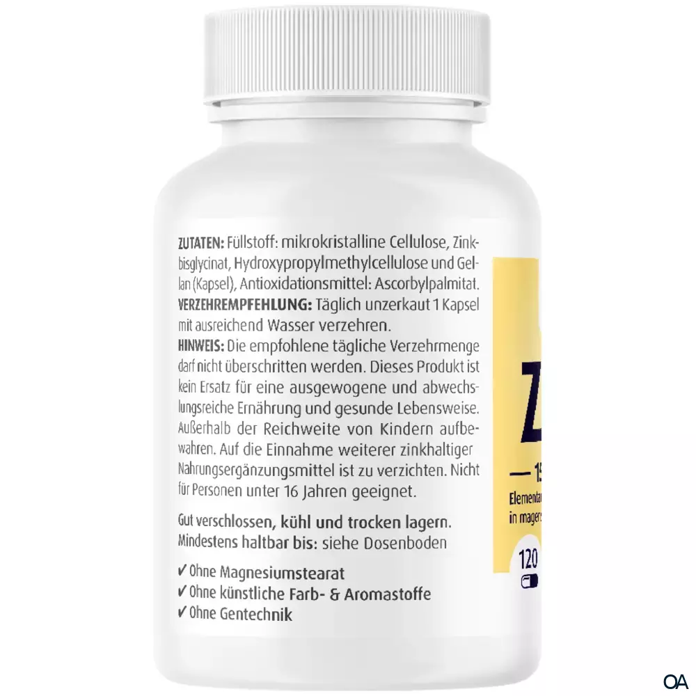 ZeinPharma Zink Glycinat Kapseln 15 mg ZeinPharma Zink Glycinat Kapseln 15 mg