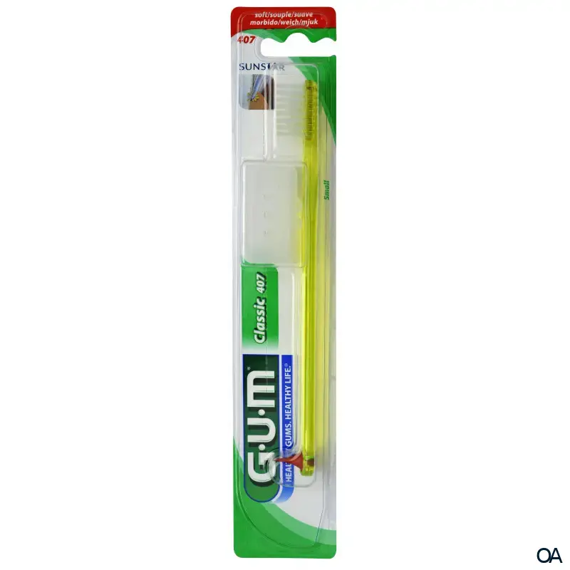 GUM® Classic Zahnbürste kurz weich (mit Gummikegel) 407 GUM® Classic Zahnbürste kurz weich (mit Gummikegel) 407