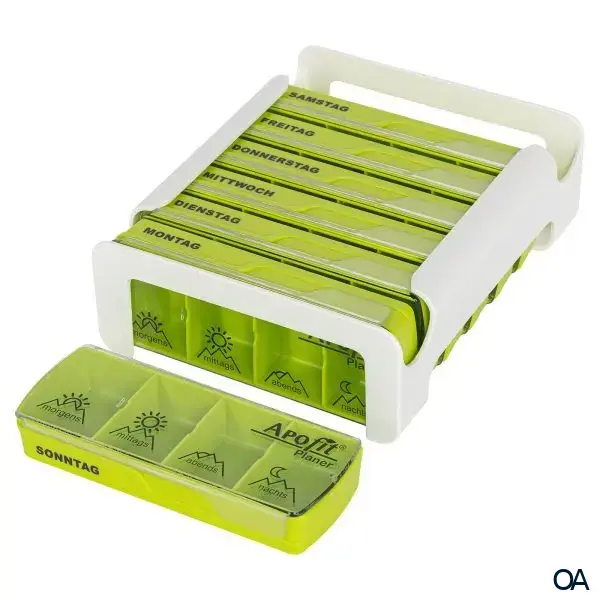 APOfit Wochendispenser 7 Dosierer Planer grün