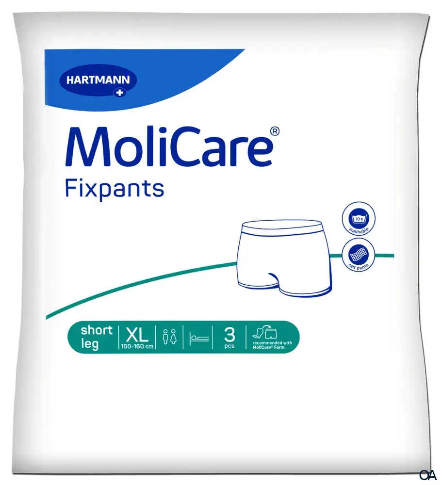 MoliCare® Fixpants Short Leg - Fixierhosen grün - Größe XL MoliCare® Fixpants Short Leg - Fixierhosen grün - Größe XL