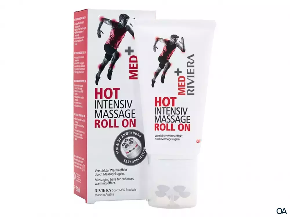 Riviera MED+ HOT Intensiv Massage Roll On