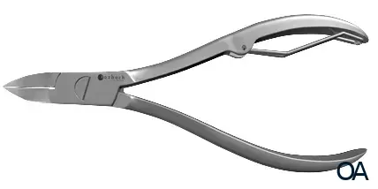 Kozbach Pharma 61R Nagelzange, Röllchenfeder rostfrei, 10 cm