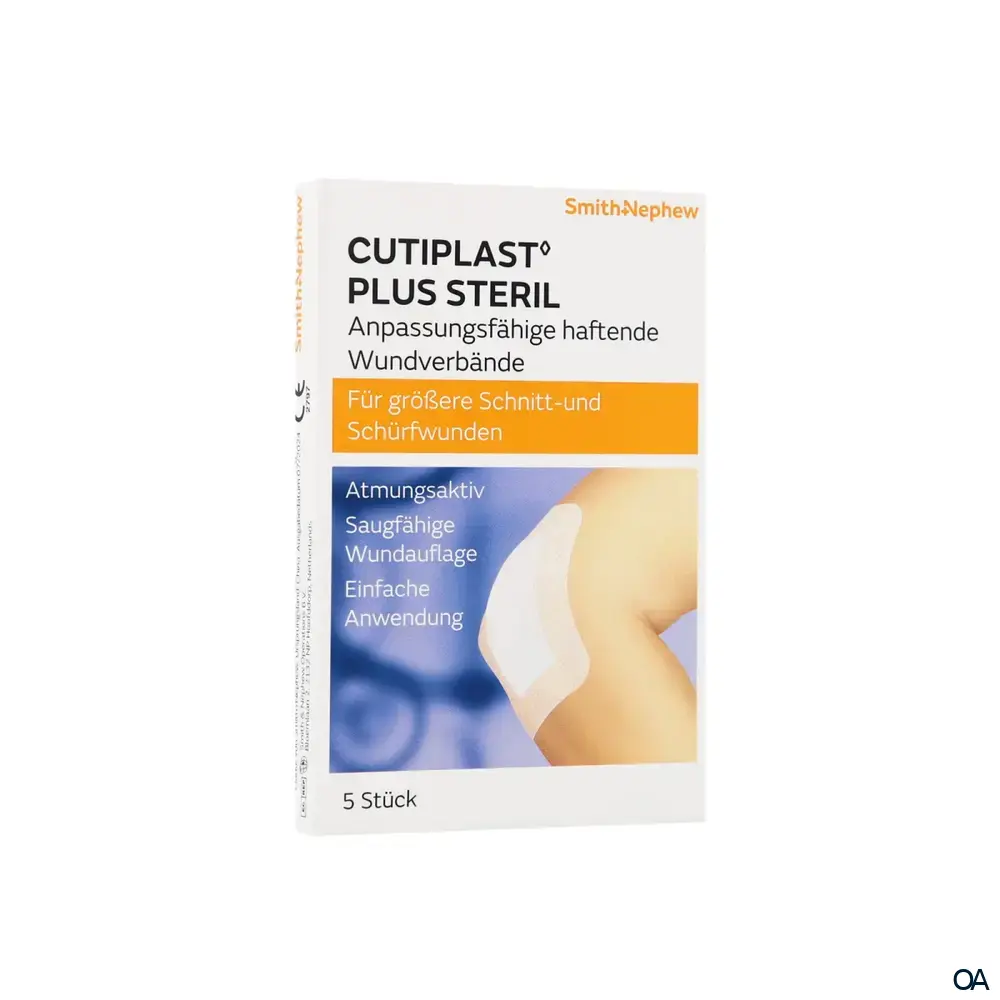 CUTIPLAST Plus Steril Polsternder Wundverband, 10 x 7,8 cm