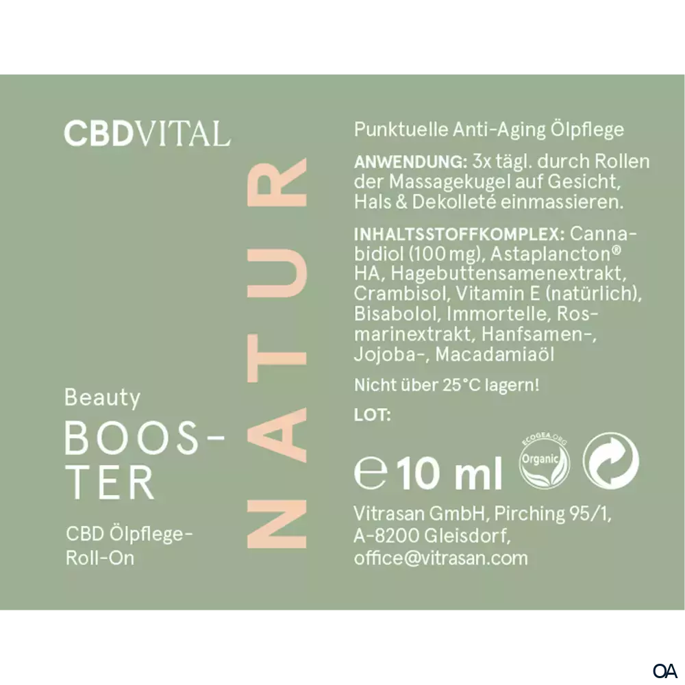 CBD VITAL Beauty Booster CBD Ölpflege-Roll-On