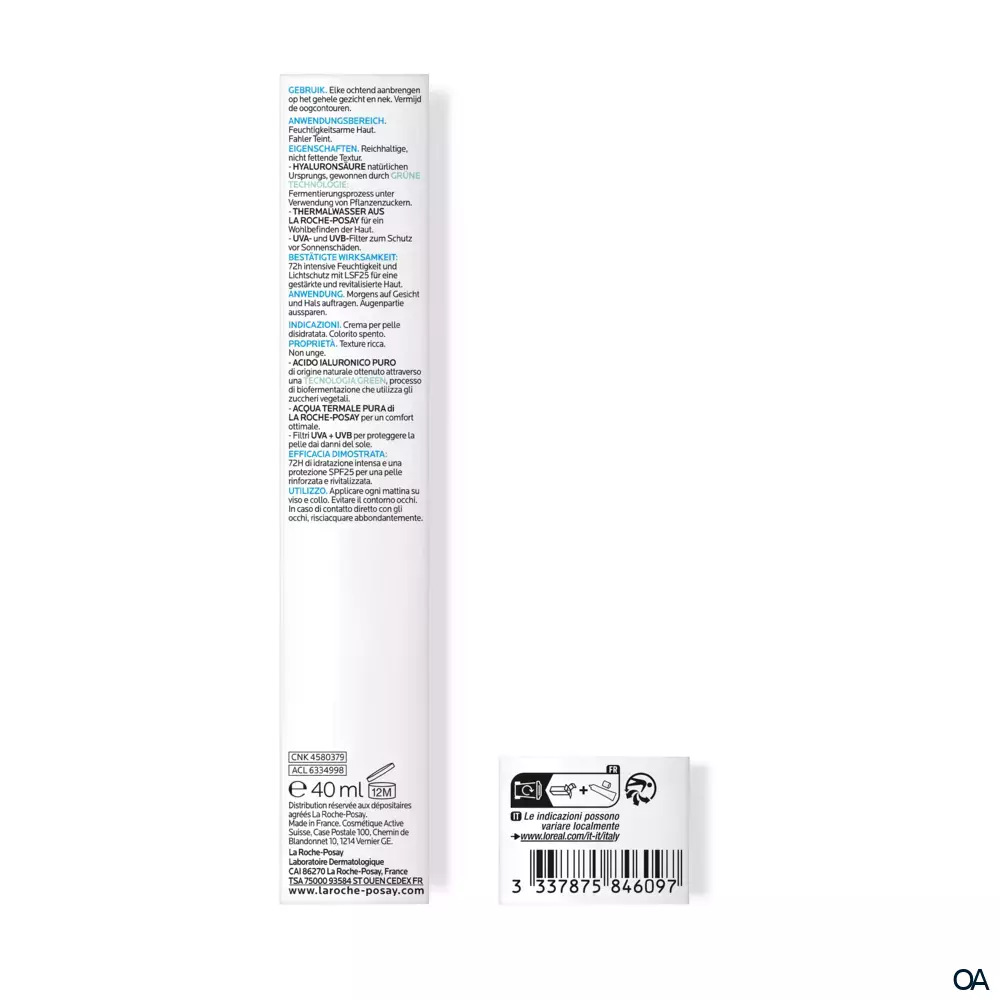 La Roche Posay Hydraphase HA UV SPF25 Reichhaltig Tagescreme La Roche Posay Hydraphase HA UV SPF25 Reichhaltig Tagescreme